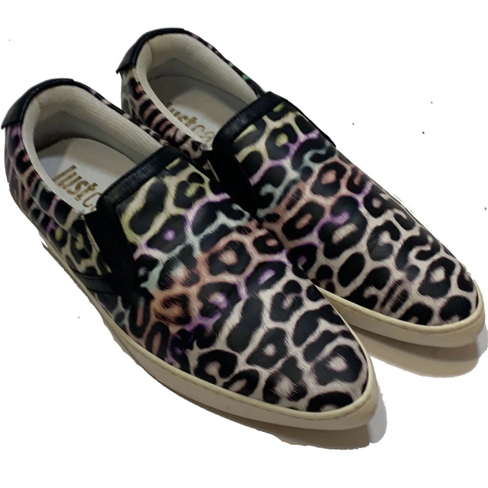 9 / just cavalli muti multicolor slip on sneakers